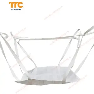 Emballage de fabrication de couleur de haute qualité Vietnam personnalisé grande taille PP tissé étanche à l'humidité Jumbo 1 tonne sacs dans un emballage en plastique