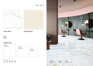 Carreaux de sol et de mur en porcelaine brillante 1200x1200 Design intérieur moderne minimaliste - Product Image 5