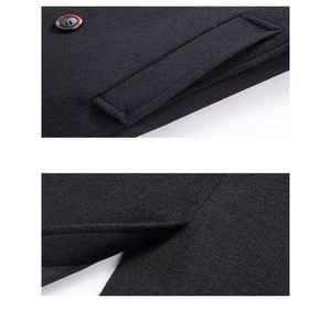 เสื้อโค้ทแขนยาวสำหรับผู้ชายผ้าขนสัตว์100% ผ้าถักโพลีเอสเตอร์แห้งเร็ว2025ฤดูหนาวแบบมืออาชีพ - Product Image 4