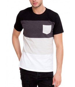 T-shirt de luxe unisexe 100% coton col montant manches courtes teint à motifs avec fonction anti-boulochage Styles personnalisés disponibles - Product Image 6