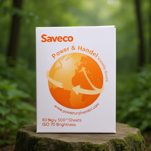 Saveco Orange Label <b>A4</b> <b>Copy</b> <b>Paper</b> 80g 500 Sheets ISO 70 Brightness - Product Image 3