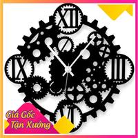 Reloj de Pared Decorativo de Cuarzo de Lujo TDH003, de Una Sola Cara, 10 Pulgadas, Metálico, con Diseño Escénico