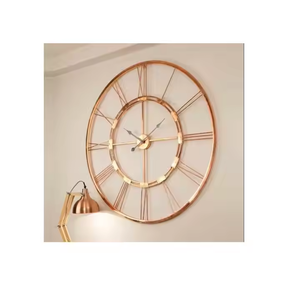 Horloge murale ronde élégante en métal pour la décoration de la maison de haute qualité taille personnalisée meilleur prix fabriqué par Azora Industries - Product Image 3