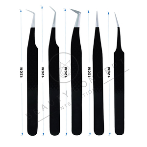 Pinzas para Pestañas y Volumen, Herramienta de Belleza de Precisión Reutilizable para Extensión de Pestañas Profesional y Aplicación de Maquillaje - Product Image 3