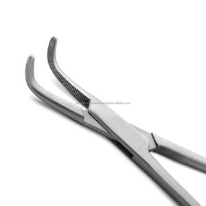 คีมหนีบหลอดเลือดแบบโค้ง 160 มม. สำหรับผ่าตัด ทันตกรรม สัตวแพทย์  ทำจากสแตนเลสสตีล  พร้อมระบบล็อค  ได้รับมาตรฐาน CE ชุดอุปกรณ์ผ่าตัด - Product Image 4