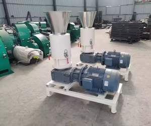 NOUVELLE Machine à granulés de biomasse à matrice plate, moulin à granulés de bois haute productivité, en acier allié, avec moteur diesel - Product Image 1