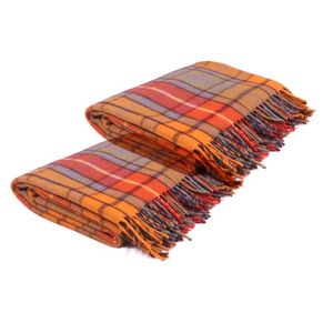 ผ้าห่มขนสัตว์บูคาแนนโบราณสุดหรูดีไซน์แบบดั้งเดิมผ้าตาหมากรุกอบอุ่นและมีสไตล์ - Product Image 3