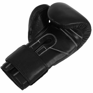 Gants de kickboxing noirs, gants d'entraînement en cuir Top Sale, gants de boxe et gants MMA pour hommes - Product Image 5