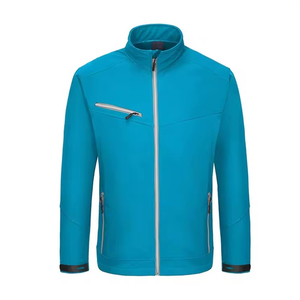 Vêtement d'extérieur sportif imperméable personnalisé avec logo sur le devant pour la saison hivernale Fermeture éclair Confortable Coupe-vent Veste d'extérieur - Product Image 2