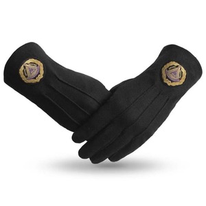 Guantes Masónicos Baratos de Estilo Sencillo, 100% Algodón Blanco de Punto - Product Image 4