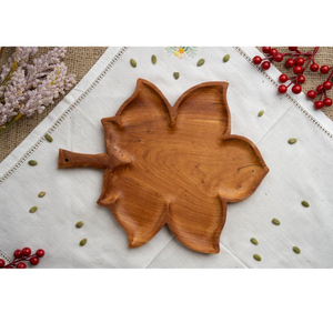 Vaisselle de maison vaisselle de service alimentaire plateau et plateau couleur marron ustensiles de cuisine en bois massif assiette de service à salade - Product Image 2