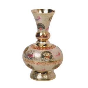 Vase à fleurs en laiton de haute qualité avec gravure multicolore or fini pour la décoration intérieure Vase à fleurs décoratif de Table - Product Image 4