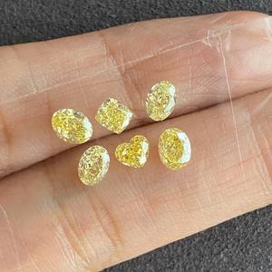 ในห้องปฏิบัติการการปลูกเพชร CVD เพชรสีแฟนซีผสมที่ผิดปกติเพชร VVS เกรดอัญมณีจริยธรรมได้รับการรับรอง IGI เครื่องประดับที่ดีอินเดีย - Product Image 5