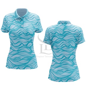 El Golf de sublimación de poliéster transpirable para mujer más vendido para polo al por mayor diseño impreso patrón sólido colección 2025 - Product Image 6