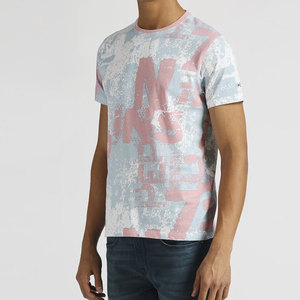 Camisetas de verano de alta calidad para hombres Top de lona informal con patrón impreso Diseño de manga corta al por mayor de Pakistán - Product Image 5