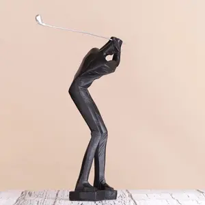 Estatua personaje escultura de aluminio decoración modelo habitación estudio sala de estar hogar ornamento decoración de mesa de Golf - Product Image 4