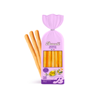 Bauli Grissini Breadsticks (150g) Roti Gandum Renyah dengan Minyak Zaitun Buatan Italia Dipanggang Bersertifikat Kosher dalam Kemasan Kotak