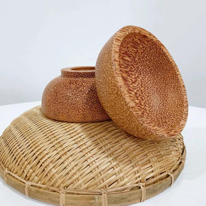 Ensemble de bols traditionnels en bois de noix de coco pour servir des aliments au meilleur prix bols en bois de coco faits à la main naturels - Product Image 6