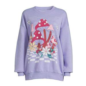 Sudadera con Capucha y Cuello Alto para Mujer, Estilo Holgado, Estampada, Tejido Transpirable, Informal de Invierno, Logotipo Frontal, Estampado Personalizado - Product Image 5