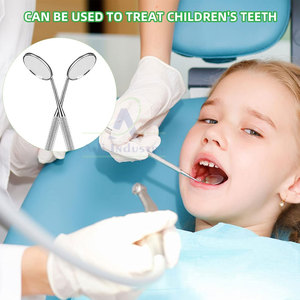 กระจกส่องฟันทำจากสเตนเลสสตีลกระจกปากทำจากปากีสถาน - Product Image 4