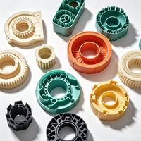 Moldeo por Inyección de Plástico de Nylon de Alta Precisión, Ingeniería Personalizada de Plástico, Componentes Mecánicos Industriales de Nylon