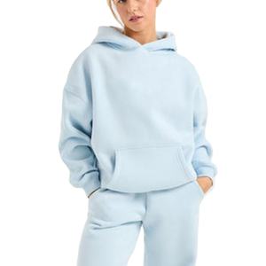 ¡Novedad de 2025! Sudadera con capucha para mujer al por mayor, sudadera cómoda con capucha de lana mezclada para mujer, sudaderas básicas de talla grande para mujer - Product Image 1