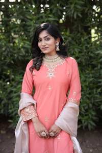 Launching Micro <b>Silk</b> Dhoti-Kurti Fully Stitched Pure Natural <b>Silk</b> <b>Fabric</b> for Party Wear Now Onwards - Product Image 6