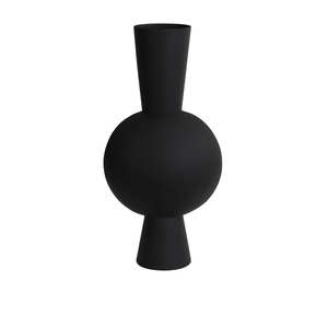 Trending Metal <b>Vases</b> with a <b>Unique</b> Design & Black Powder Coated Finished Ideal for Luxury Home Decor and Floral Arrangements - Product Image 1