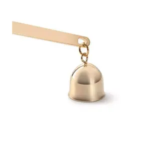 Original Quality Iron Metal Candle Snuffer Extinguisher Bell Design With Copper Antique Finishing And Design Handle