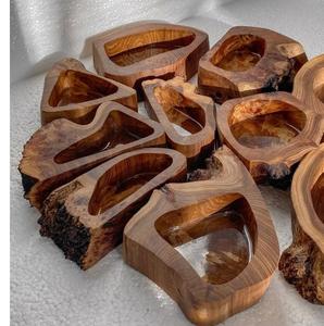 Portavelas de Madera Maciza, Decoración Rústica para el Hogar, Centro de Mesa, Tamaño Personalizado, Venta al Por Mayor OEM - Product Image 2