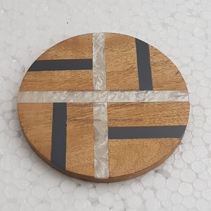 Nouveau style artisanat meilleurs sous-verres pour boissons meilleurs sous-verres en bois boisson écologique meilleurs sous-verres pour verre et bougies - Product Image 4