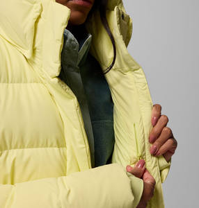 เสื้อแจ็คเก็ตบอมเบอร์ผู้ชายสีเหลือง ระบายอากาศได้ดี น้ำหนักเบา ไซส์ใหญ่ สำหรับฤดูหนาว แบบหนา มีฮู้ด สไตล์ลำลอง - Product Image 2