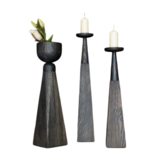 Ensemble de chandeliers en bois naturel de haute qualité 4 pièces Design vintage hôtel maison bougeoir décoratif pour hôtel et usage domestique - Product Image 3