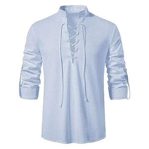 Chemises pour hommes de haute qualité sur mesure, vente en gros, nouvelles chemises décontractées à manches longues en polyester/coton, respirantes, écologiques, anti-rétrécissement - Product Image 2