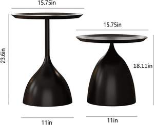 Table basse en métal artisanale de luxe adaptée aux cafés hôtels bureaux et intérieurs modernes - Product Image 2