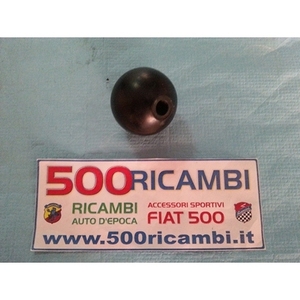 Poignée de levier de vitesse en plastique FIAT 500 R & 126 POMELLO LEVA CAMBIO en noir, design rond - Product Image 1