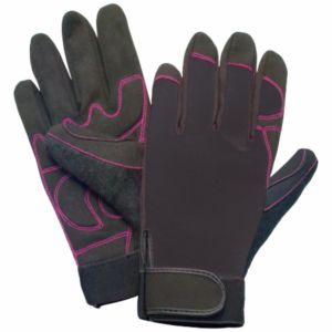 Guantes DE TRABAJO mecánicos AMARA de alta calidad Nuevo diseño Guantes de seguridad para manos de protección personal de cuero sintético reforzado - Product Image 1