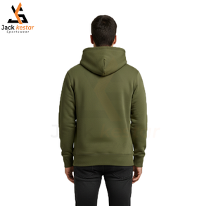 Sudaderas con Capucha para Hombre, 100% Algodón, Felpa, Tinte Liso, Ecológicas, Deportivas de Invierno, Casuales, Precio al por Mayor, Color de Contraste - Product Image 4