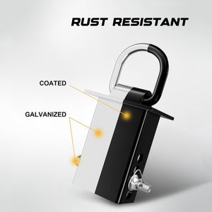 Anneau <span class=keywords><strong>en</strong></span> <span class=keywords><strong>D</strong></span> amovible pour remorque, robuste, 16 200 lb, avec boulon de sécurité et écrou de fixation pour camions à plateau et remorques, lot de 4 - Product Image 3