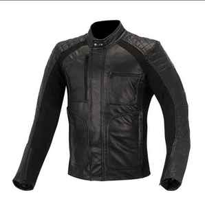 Chaqueta de montar para hombre en cuero auténtico Fabricante OEM Ropa de abrigo de moto transpirable y elegante para uso diario - Product Image 1