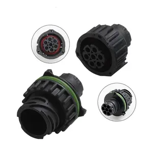 Conector circular de 7 posições à prova d'água, conector de acoplamento suspenso livre, porca 967650-1, conectores elétricos automotivos