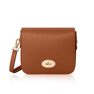 Bolso Bandolera de Cuero Genuino Hecho a Mano en Italia con Cierre Giratorio y Correa Ajustable - Product Image 1