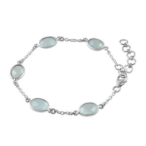 Piedra preciosa natural 925 plata esterlina granate bisel conjunto pulsera joyería para mujer - Product Image 2