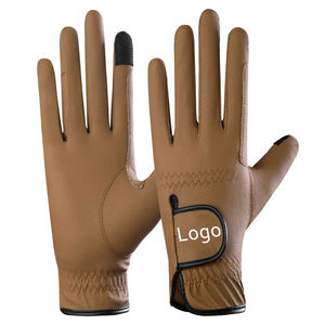 Guantes de equitación personalizados de alta calidad, guantes ecuestres de cuero antideslizantes, empuñaduras de mano para montar en invierno, recién llegado, venta al por mayor - Product Image 1
