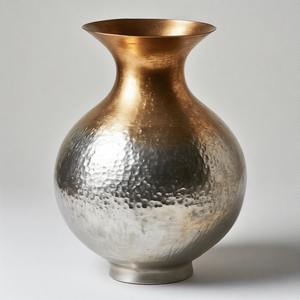 GlimmerRoot Luxe <b>Vase</b> Jar Opulent Grace <b>Tall</b> Bronze Finish Designer Metal <b>Vase</b> Exquisite Handcrafted Accent for Home <b>Decor</b> - Product Image 2
