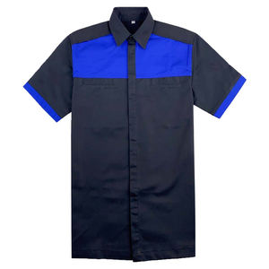 เสื้อเชิ้ตทำงานผู้ชาย คุณภาพสูง รับสกรีนโลโก้ เสื้อทำงานลำลอง แขนสั้น ติดกระดุม ระบายอากาศได้ดี มีกระเป๋า - Product Image 1