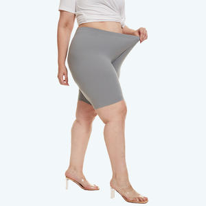 Shorts de sport grande taille pour femme, taille haute, en Spandex/Polyester léger, écologiques, délavés à la javel, vente en gros - Product Image 6