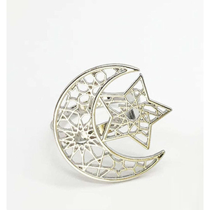 Nouveau classique maison dessus de table rond de serviette de luxe qualité or métal rond de serviette et support vente chaude Ramadan serviette accessoires - Product Image 3