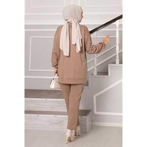 Oiseau Oeil Pierre Motif Deux Fils Ensemble Vison - Product Image 5