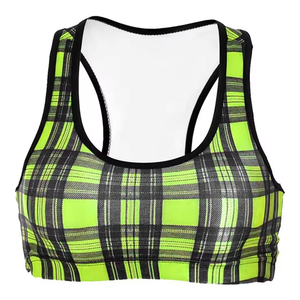 Sujetador deportivo de sublimación personalizado para mujer Sujetador deportivo transpirable de soporte medio sin costuras Sujetador deportivo de alta calidad para mujer - Product Image 3